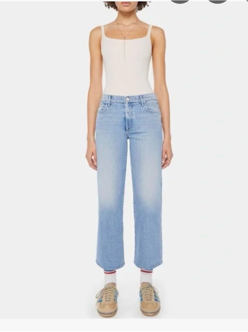 Lil MOTHER Maven High-Rise Cropped Straight Jeans - sz 27